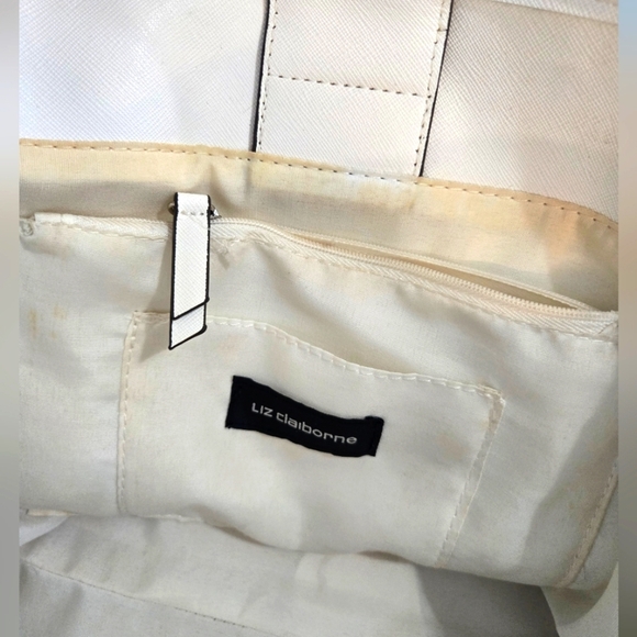 Liz Claiborne Sparkly Floral Shoulder Tote - Picture 5 of 7